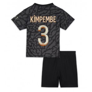 Paris Saint-Germain Presnel Kimpembe #3 Tredje trøje Børn 2023-24 Kort ærmer (+ korte bukser)